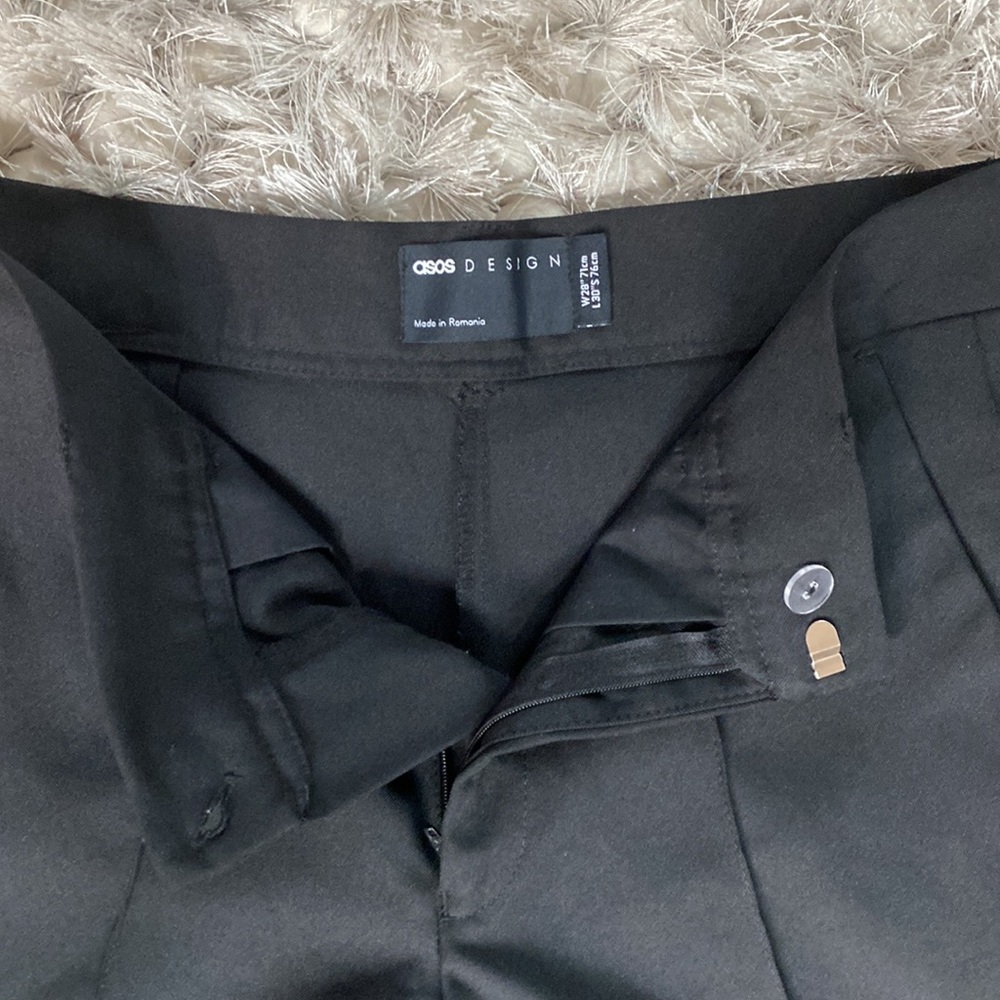 NWOT ASOS Black Mens Joggers 28 x30 - Picture 4 of 10
